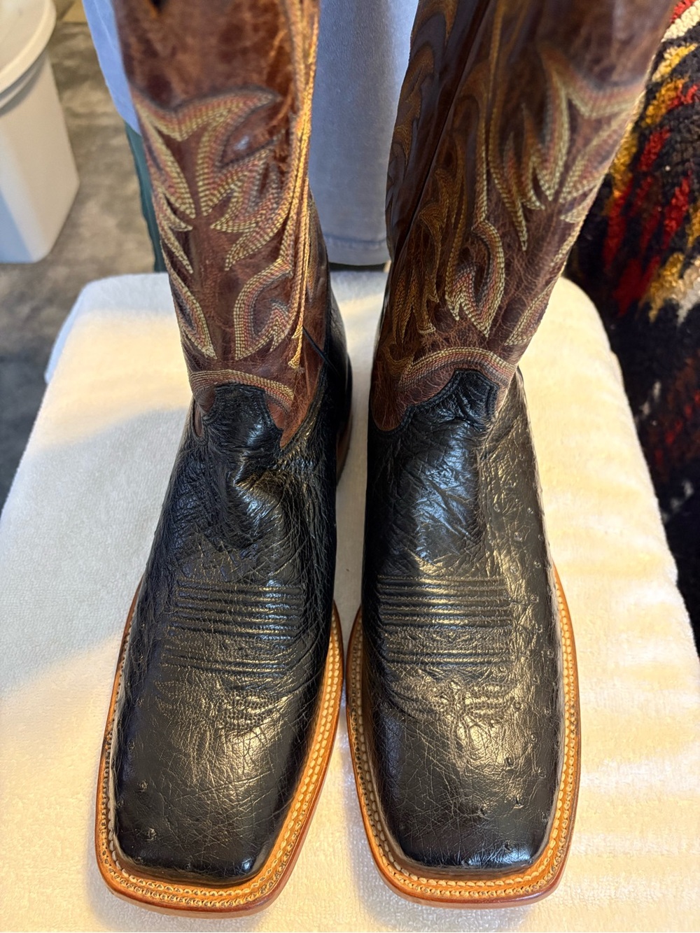 Justin Mens Square Toe Western Boots, 11